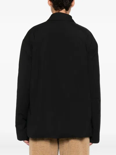 The Row Evadne Buttoned Jacket In Black