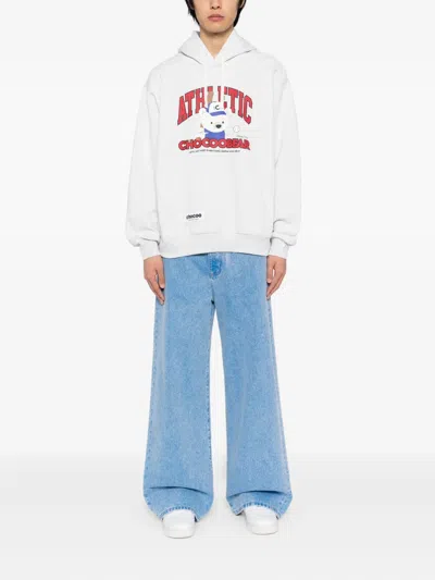 Chocoolate Chocoo Bear Hoodie In White