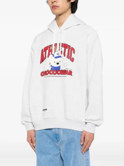 Chocoolate Chocoo Bear Hoodie In White