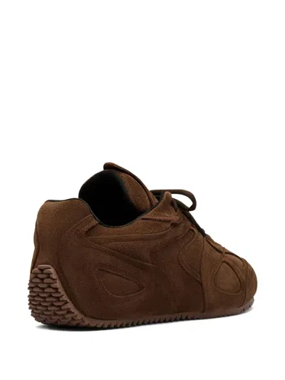 Axel Arigato Slow Runner Suede Panelled Sneakers In Brown