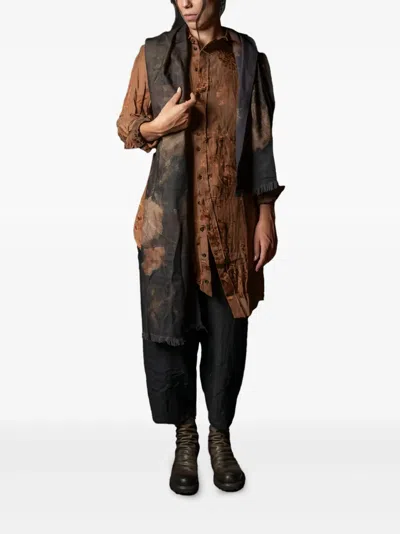 Aleksandr Manamïs Bouquet-print Scarf In Green