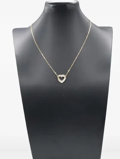 Pre-owned Cartier 2010s 18k Gold Trinity Heart Diamond Necklace