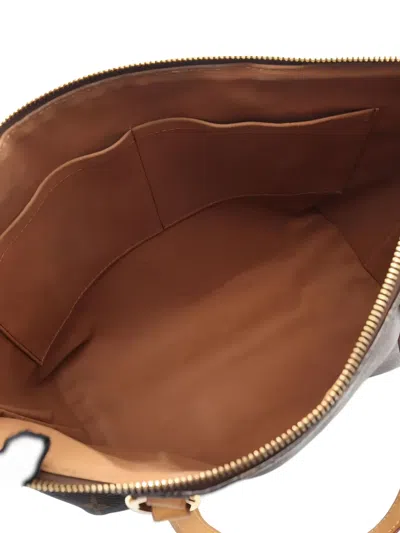 Pre-owned Louis Vuitton 2009 Monogram Shoulder Tote Bag In Brown