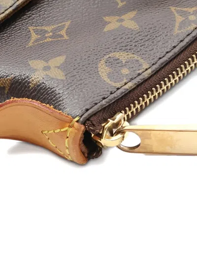 Pre-owned Louis Vuitton 2009 Monogram Shoulder Tote Bag In Brown