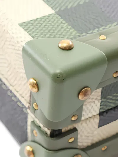 Pre-owned Louis Vuitton Damoflage Wallet Trunk In Green