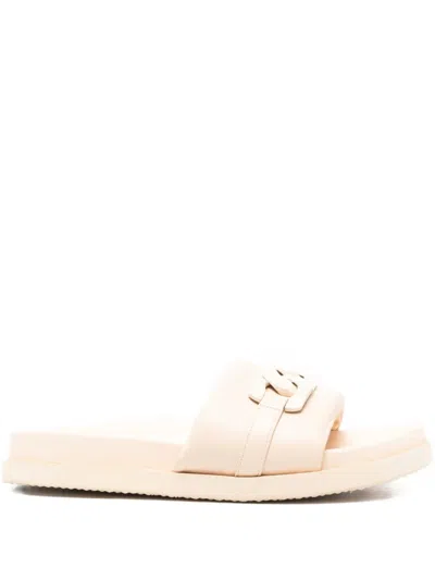 Hogl Gemma Chain-detail Sandals In Neutral