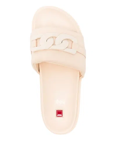 Hogl Gemma Chain-detail Sandals In Neutral