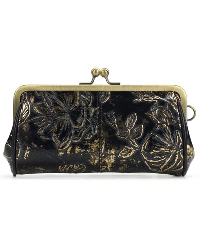 Patricia Nash Renna Bark Leaves Wristlet In Multi
