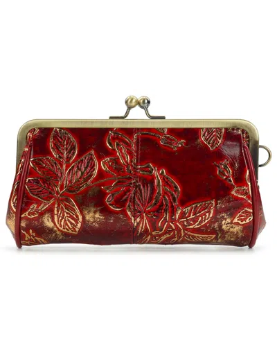 Patricia Nash Renna Bark Leaves Wristlet In Multi
