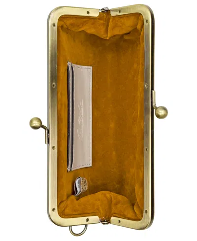 Patricia Nash Renna Bark Leaves Wristlet In Neutral