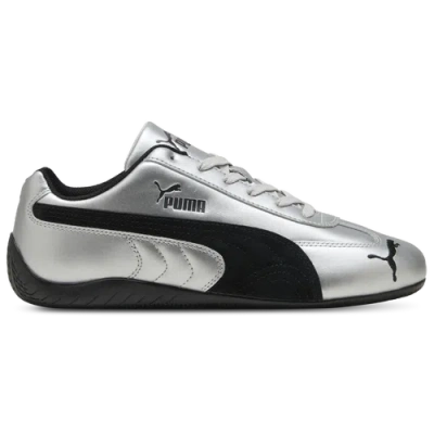 Puma Speedcat Silver Coloreed Sneakers With Logo Print On The Side And Logo Lettering On The Side In Leat In Silver