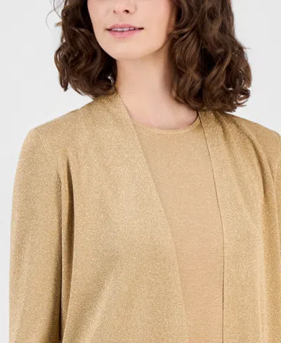 Anne Klein Monteray Cardigan In Brown