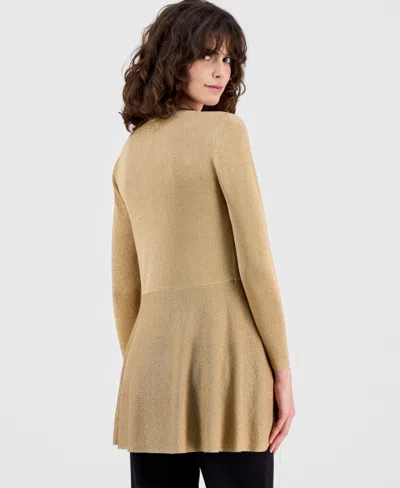 Anne Klein Monteray Cardigan In Brown