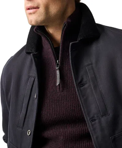 Rodd & Gunn Robbies Road Quarter Zip Sweater In Burgundy