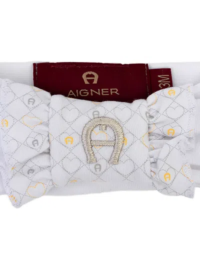 Aigner Bow-detail Headband In White