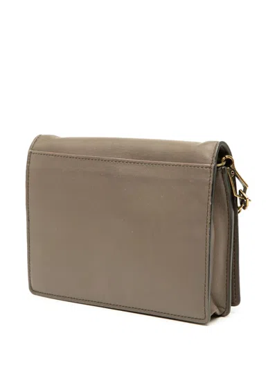 Pre-owned Bottega Veneta 2012-2025 Nappa Intrecciato Fringe Wallet On Chain Crossbody Bag In Brown