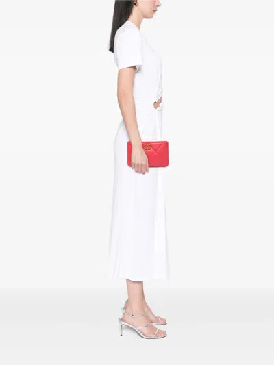 Pre-owned Chanel 2020 Small Lambskin 19 O Case Pouch Clutch Bag In Pink