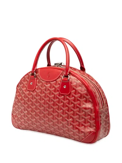 Pre-owned Goyard 2005-2015 Ine Saint Jeanne Mm Handbag In Red