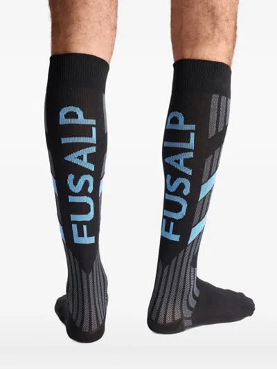 Fusalp Tech Jacquard Socks In Black