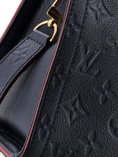 Pre-owned Louis Vuitton Sully Monogram Empreinte Leather Pm Tote Bag In Blue