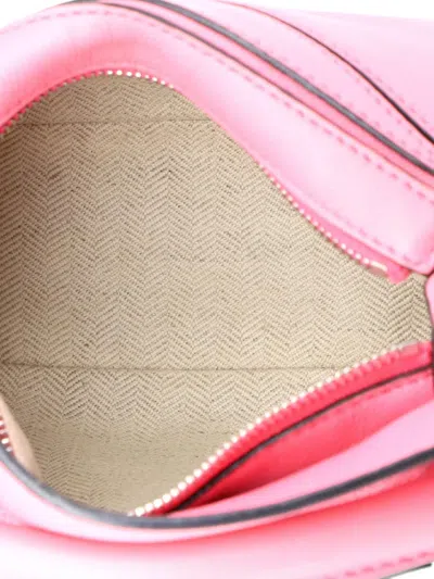 Pre-owned Loewe Puzzle Bag Leather Mini Crossbody Bag In Pink