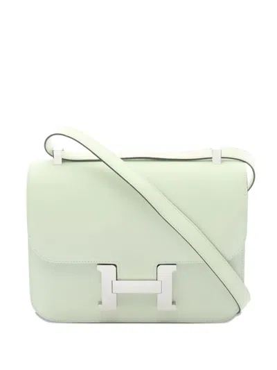 Pre-owned Hermes 2022 Constance 24 Hardware Shoulder Bag In Neutral