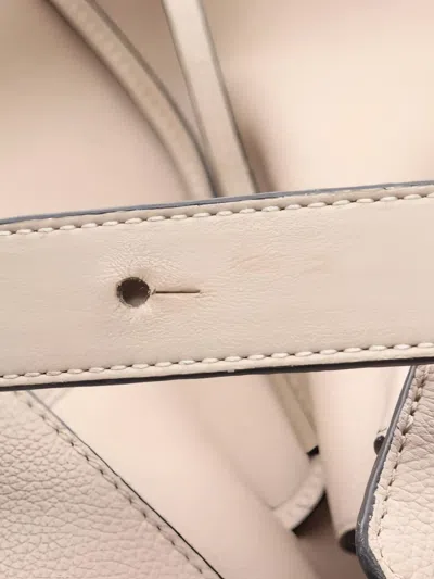 Pre-owned Loewe 2000s Hammock Drawstring Leather Tote Bag In Neutral