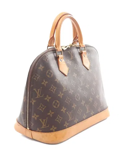 Pre-owned Louis Vuitton 1996 Alma Pm Monogram Tote Bag In Brown