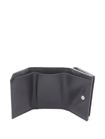 Pre-owned Bottega Veneta 2010s Intrecciato Tri-fold Wallet In Black