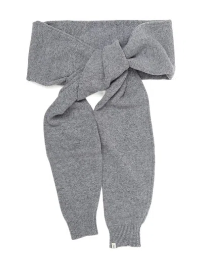 Paloma Wool Ribbed-trim Scarf In Gray