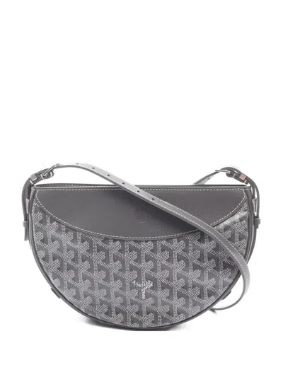 Pre-owned Goyard 2010s Hirondelle Shoulder Bag In Gray