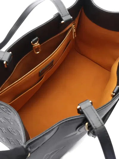 Pre-owned Louis Vuitton 2021's Monogram Embossed Tote Bag In Black