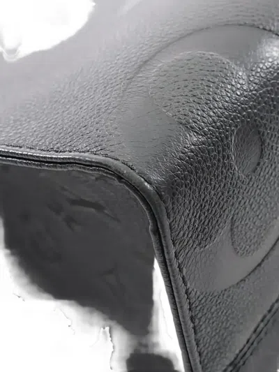 Pre-owned Louis Vuitton 2021's Monogram Embossed Tote Bag In Black