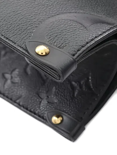 Pre-owned Louis Vuitton 2021's Monogram Embossed Tote Bag In Black