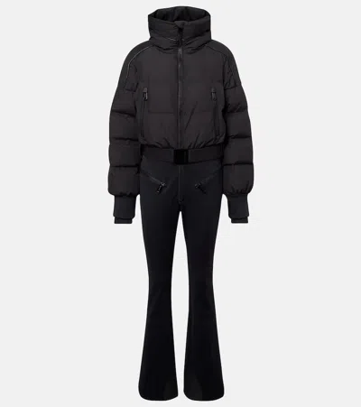 Goldbergh Womens 9000 Black Neve Hooded Stretch-woven Ski Jumpsuit In Black