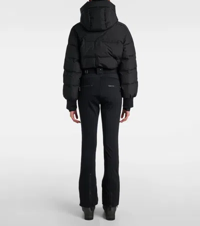 Goldbergh Womens 9000 Black Neve Hooded Stretch-woven Ski Jumpsuit In Black