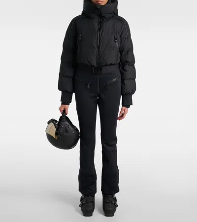 Goldbergh Womens 9000 Black Neve Hooded Stretch-woven Ski Jumpsuit In Black