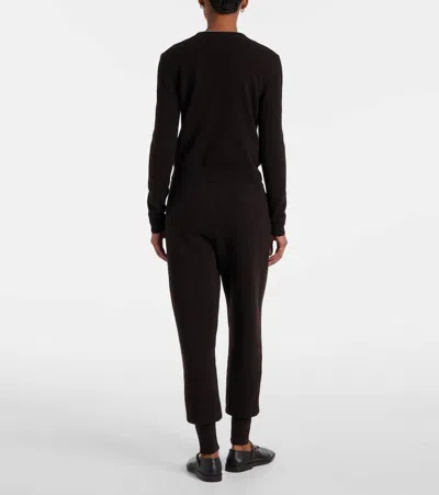 Lisa Yang Button-up Cashmere Cardigan In Brown