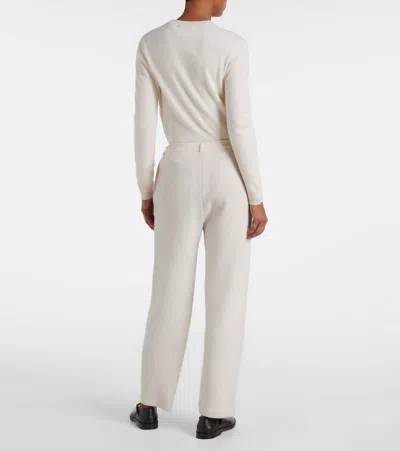 Lisa Yang Sonya Cashmere Straight Pants In White