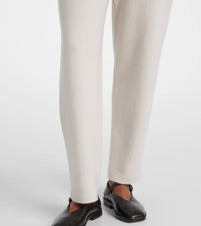 Lisa Yang Sonya Cashmere Straight Pants In White