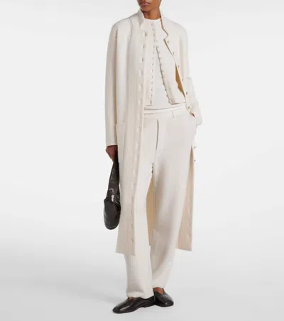 Lisa Yang Sonya Cashmere Straight Pants In White