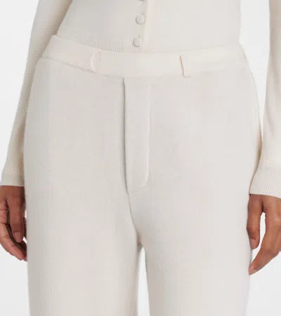 Lisa Yang Sonya Cashmere Straight Pants In White