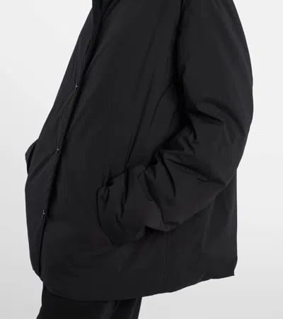 The Row Evadne Technical Overshirt In Black