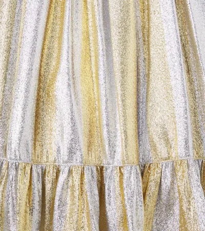 Stella Mccartney Short-sleeved Dress In Gold