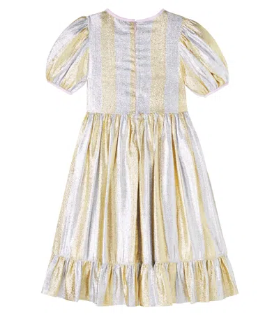 Stella Mccartney Short-sleeved Dress In Gold