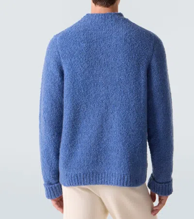 God's True Cashmere Cloud Cashmere Sweater With Lapis Lazuli In Blue