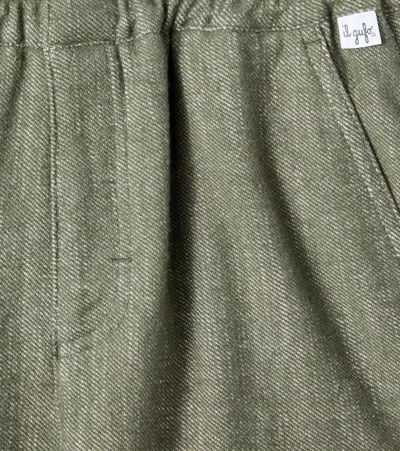 Il Gufo Cotton-blend Cargo Pants In Green