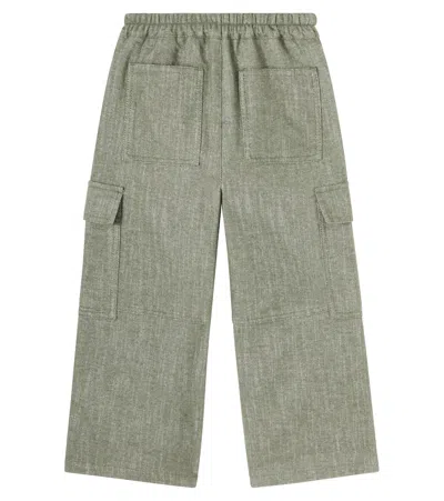 Il Gufo Cotton-blend Cargo Pants In Green