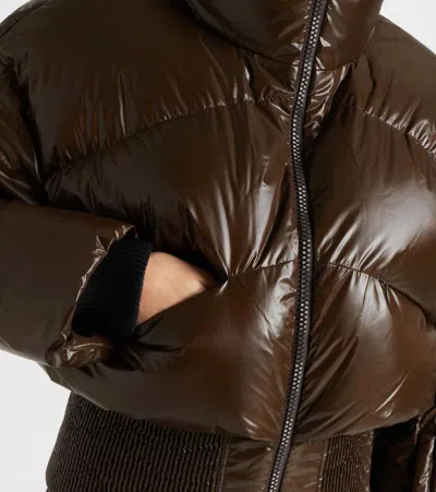 Perfect Moment Auretta Ski Bomber Jacket Chocolate In Brown