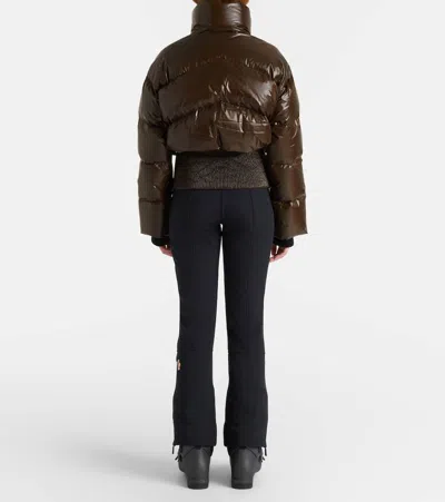 Perfect Moment Auretta Ski Bomber Jacket Chocolate In Brown